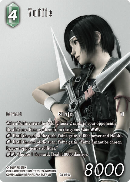 Final Fantasy TCG Dreamlike Oceans Yuffie (Full Art) 28-054L Legend Near Mint Foil