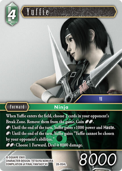 Final Fantasy TCG Dreamlike Oceans Yuffie 28-054L Legend Near Mint Foil