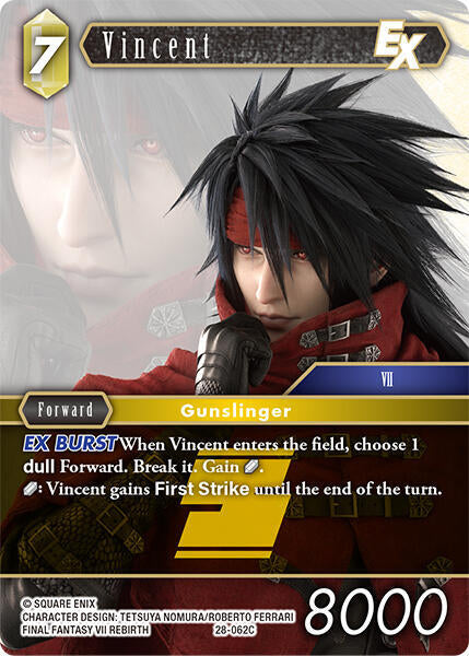 Final Fantasy TCG Dreamlike Oceans Vincent EX 28-062C Common Near Mint