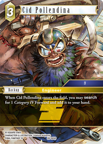 Final Fantasy TCG Dreamlike Oceans Cid Pollendina 28-065R Rare Near Mint Foil