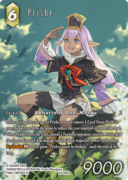 Final Fantasy TCG Dreamlike Oceans Prishe (Full Art) 28-069L Legend Near Mint Foil