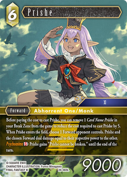 Final Fantasy TCG Dreamlike Oceans Prishe 28-069L Legend Near Mint