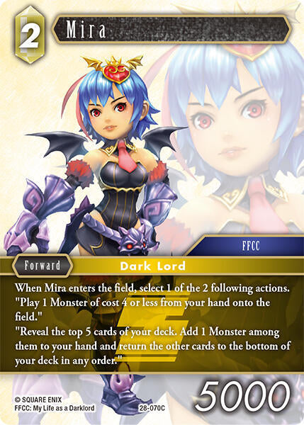 Final Fantasy TCG Dreamlike Oceans Mira 28-070C Common Near Mint