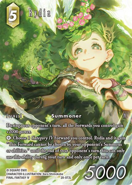 Final Fantasy TCG Dreamlike Oceans Rydia (Full Art) 28-072L Legend Near Mint Foil