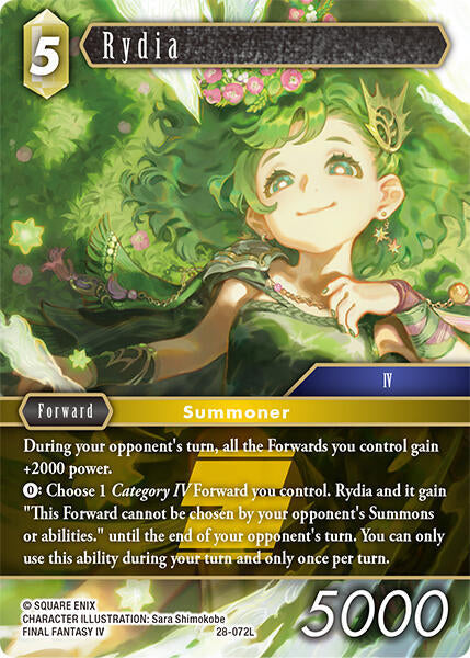 Final Fantasy TCG Dreamlike Oceans Rydia 28-072L Legend Near Mint