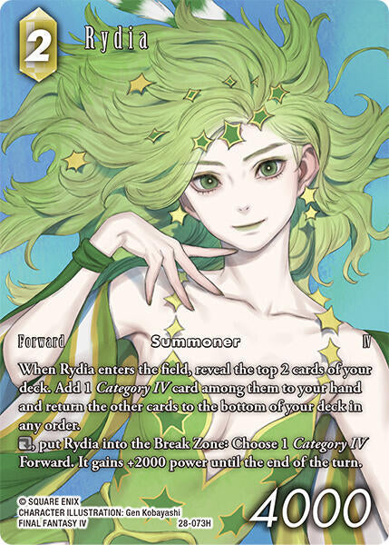 Final Fantasy TCG Dreamlike Oceans Rydia (Full Art) (073) 28-073H Hero Near Mint Foil
