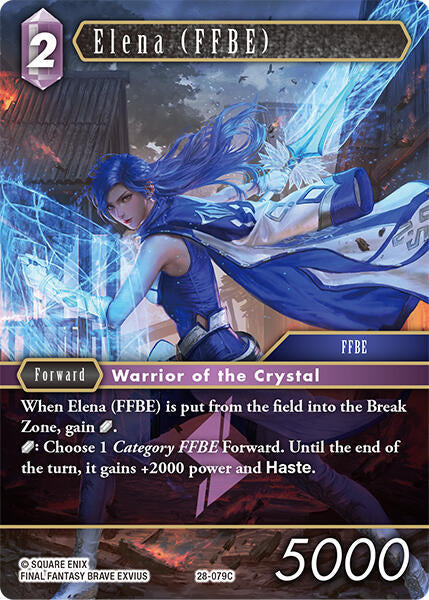 Final Fantasy TCG Dreamlike Oceans Elena (FFBE) 28-079C Common Near Mint