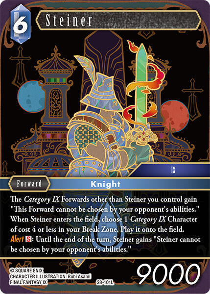 Final Fantasy TCG Dreamlike Oceans Steiner 28-101L Legend Near Mint