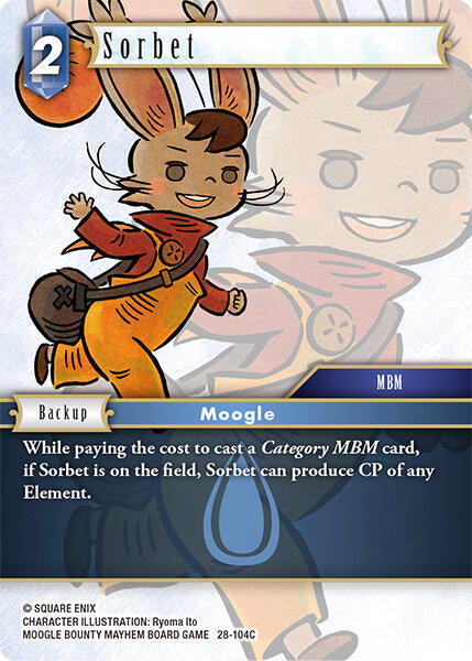 Final Fantasy TCG Dreamlike Oceans Sorbet 28-104C Common Near Mint Foil