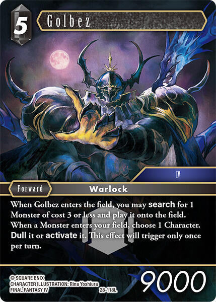 Final Fantasy TCG Dreamlike Oceans Golbez 28-118L Legend Near Mint