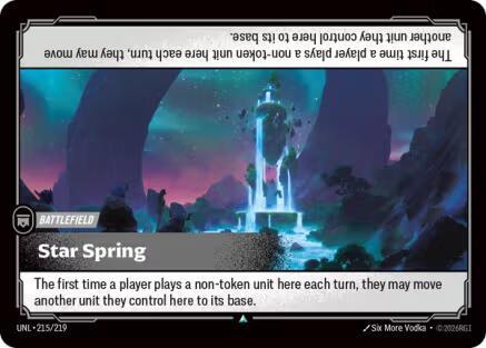 Riftbound: League of Legends Trading Card Game Unleashed Star Spring 215/219 Uncommon Near Mint