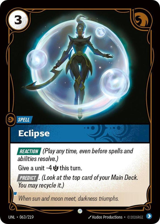 Riftbound: League of Legends Trading Card Game Unleashed Eclipse 063/219 Common Near Mint