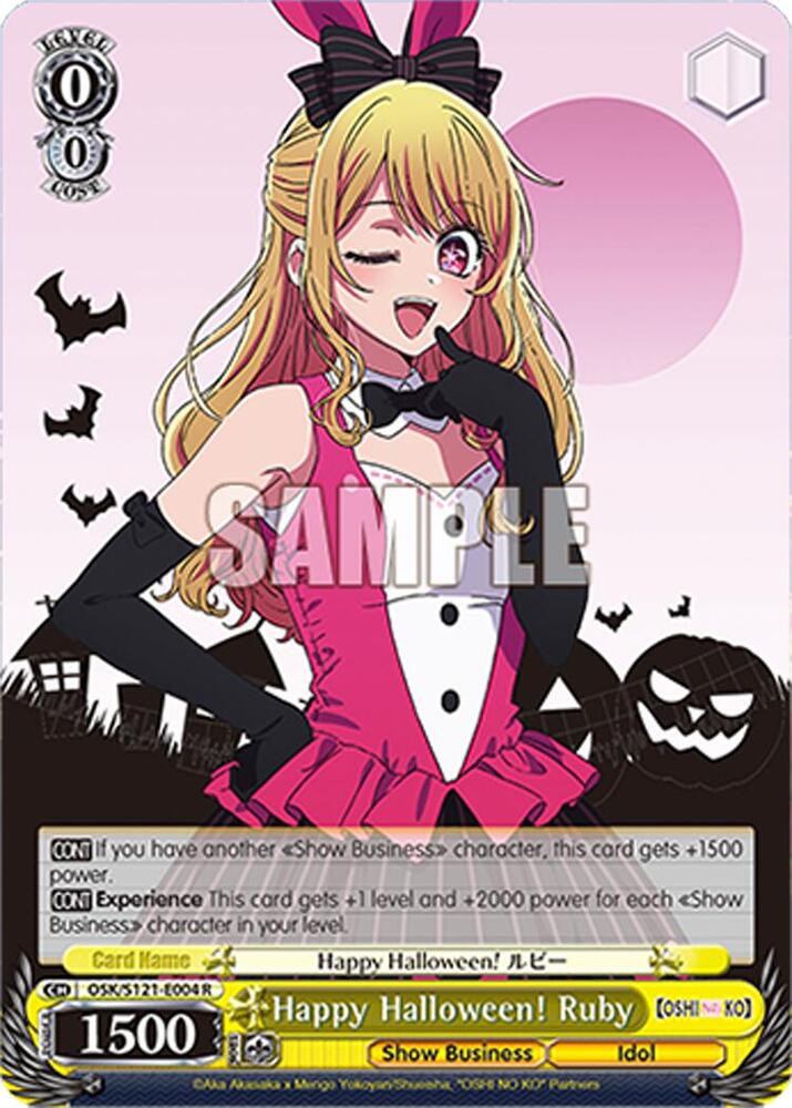 Weiss Schwarz [OSHI NO KO] Vol.2 Happy Halloween! Ruby OSK/S121-E004 R Rare Near Mint