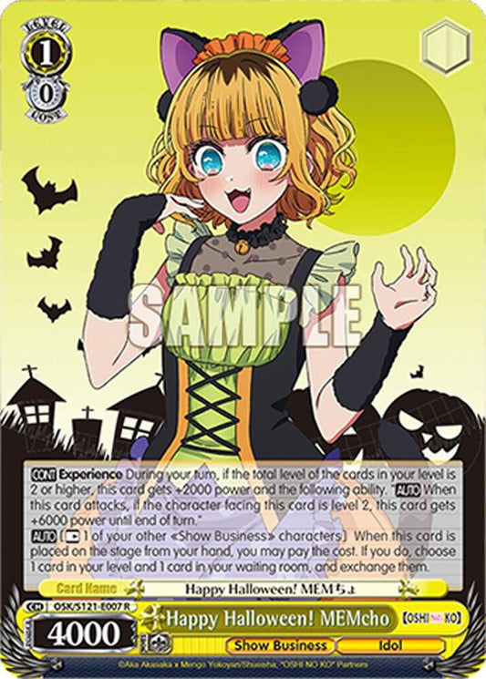 Weiss Schwarz [OSHI NO KO] Vol.2 Happy Halloween! MEMcho OSK/S121-E007 R Rare Near Mint