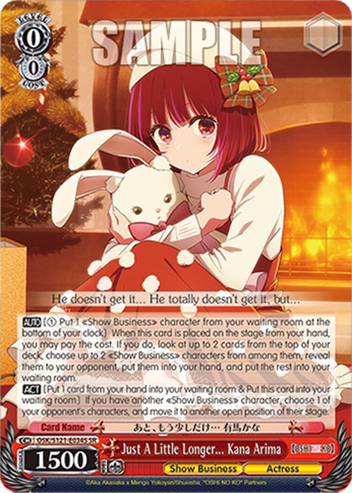 Weiss Schwarz [OSHI NO KO] Vol.2 Just A Little Longer... Kana Arima (SR) OSK/S121-E034S SR Super Rare Near Mint