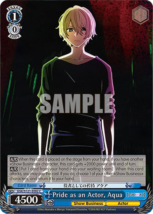 Weiss Schwarz [OSHI NO KO] Vol.2 Pride as an Actor, Aqua OSK/S121-E092 C Common Near Mint