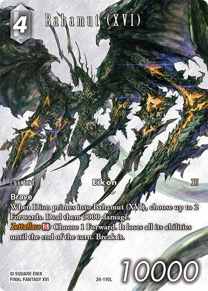 Final Fantasy TCG Dreamlike Oceans Bahamut (XVI) (Full Art) 24-110L Legend Near Mint Foil