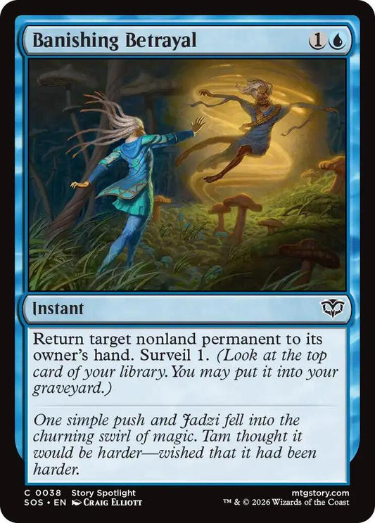 Magic: The Gathering Secrets of Strixhaven Banishing Betrayal 38 C Near Mint Foil (Italian)