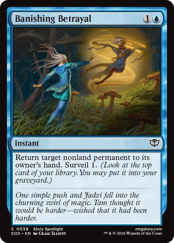 Magic: The Gathering Secrets of Strixhaven Banishing Betrayal 38 C Near Mint Foil