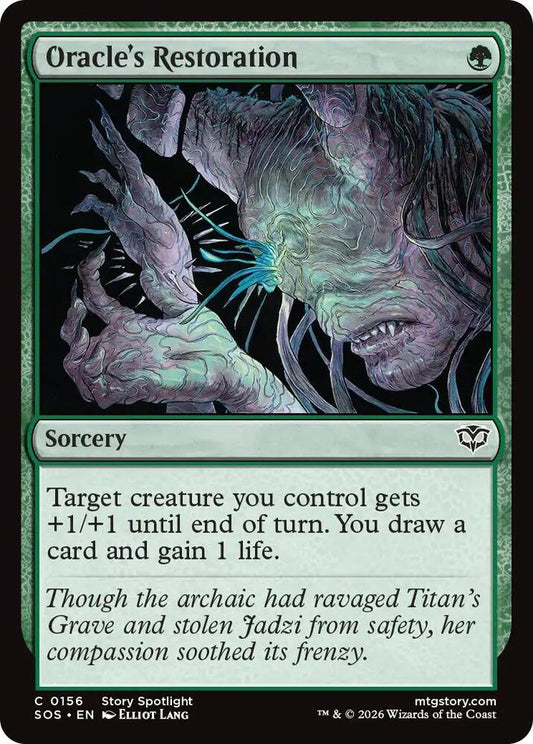 Magic: The Gathering Secrets of Strixhaven Oracle's Restoration 156 C Near Mint Foil