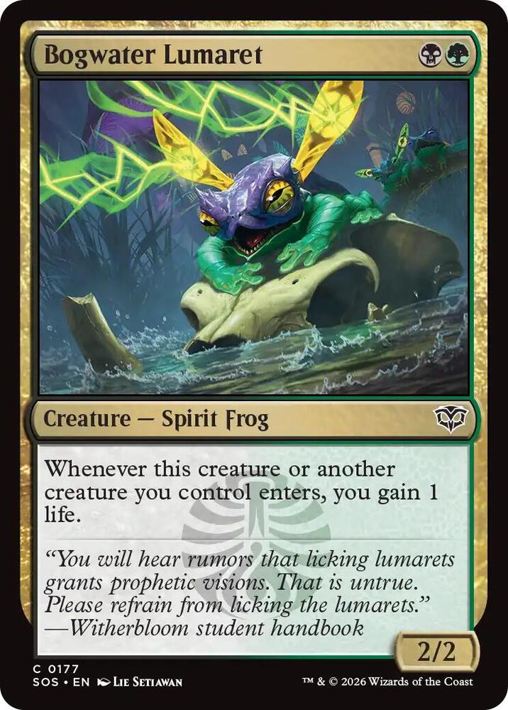 Magic: The Gathering Secrets of Strixhaven Bogwater Lumaret 177 C Near Mint