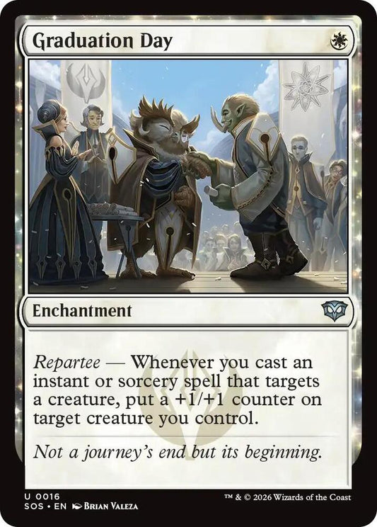 Magic: The Gathering Secrets of Strixhaven Graduation Day 16 U Near Mint Foil (German)