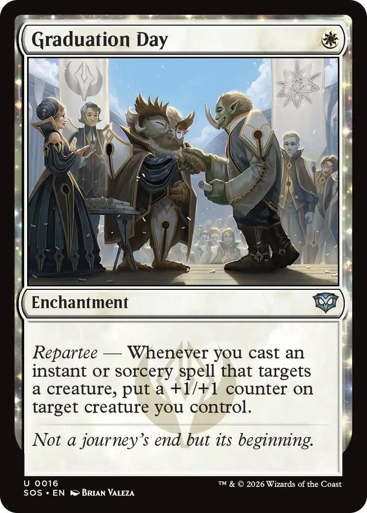 Magic: The Gathering Secrets of Strixhaven Graduation Day 16 U Near Mint Foil