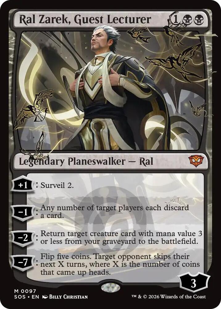 Magic: The Gathering Secrets of Strixhaven Ral Zarek, Guest Lecturer 97 M Near Mint