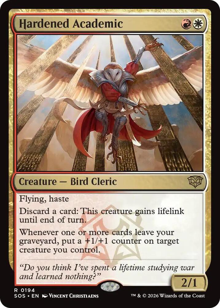 Magic: The Gathering Secrets of Strixhaven Hardened Academic 194 R Near Mint (Italian)
