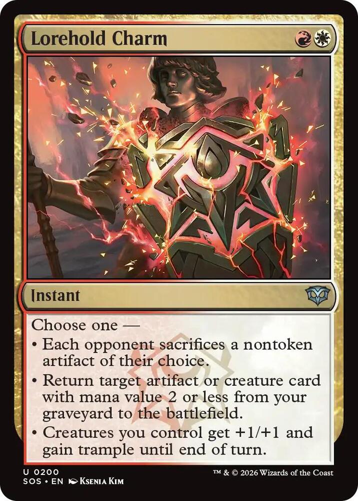 Magic: The Gathering Secrets of Strixhaven Lorehold Charm 200 U Near Mint (Italian)