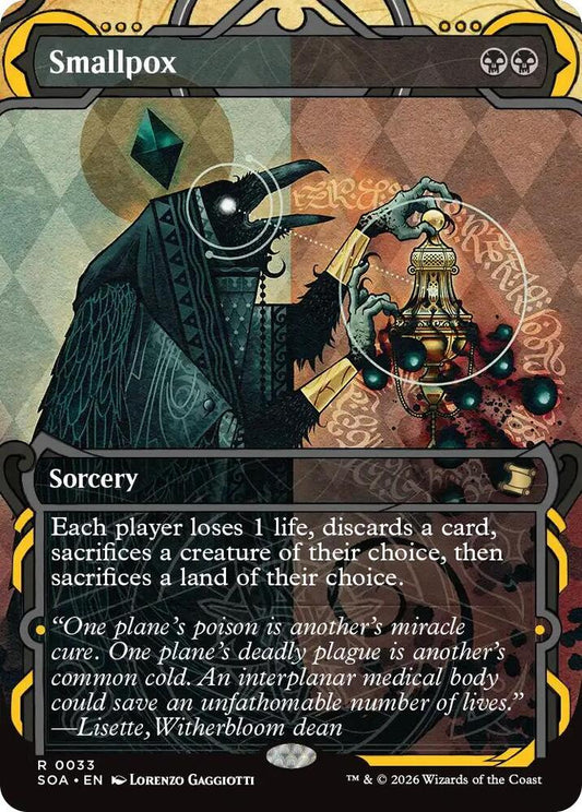 Magic: The Gathering Secrets of Strixhaven: Mystical Archive Smallpox 33 R Near Mint Foil (German)