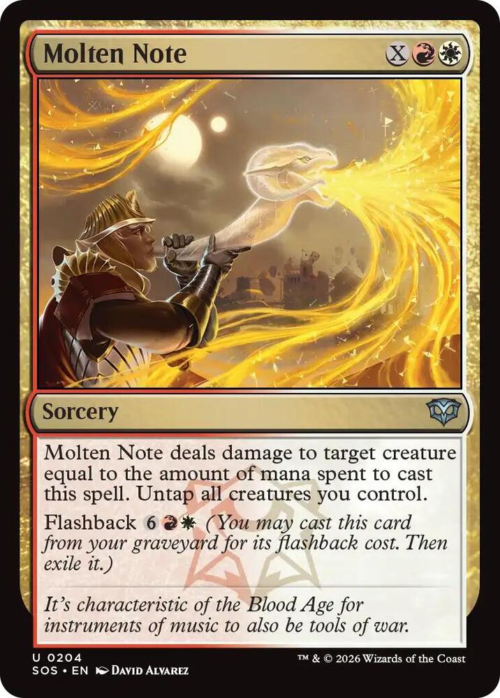 Magic: The Gathering Secrets of Strixhaven Molten Note 204 U Near Mint (German)