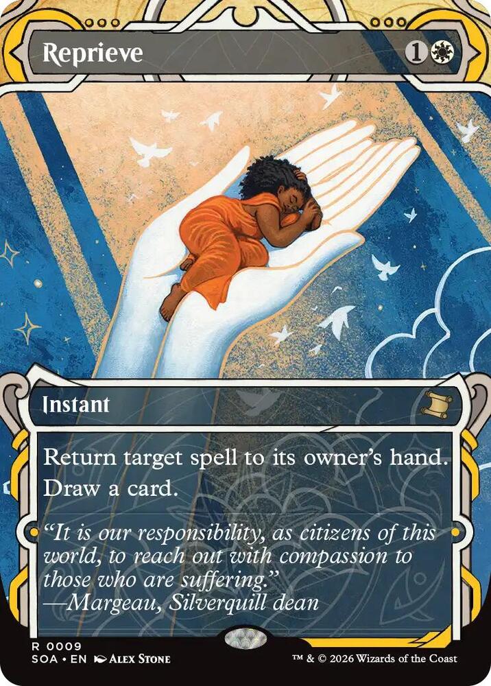 Magic: The Gathering Secrets of Strixhaven: Mystical Archive Reprieve 9 R Near Mint Foil