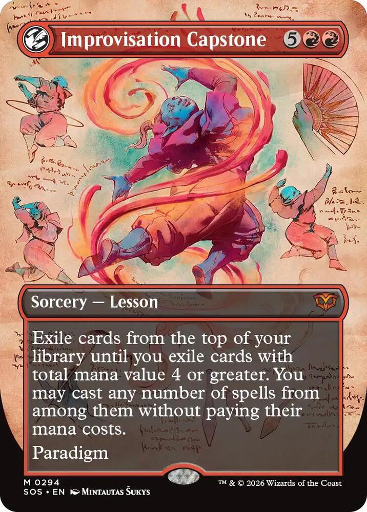 Magic: The Gathering Secrets of Strixhaven Improvisation Capstone (Borderless) 294 M Near Mint (Spanish)