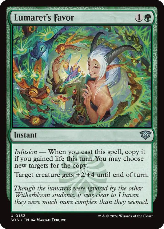 Magic: The Gathering Secrets of Strixhaven Lumaret's Favor 153 U Near Mint (French)
