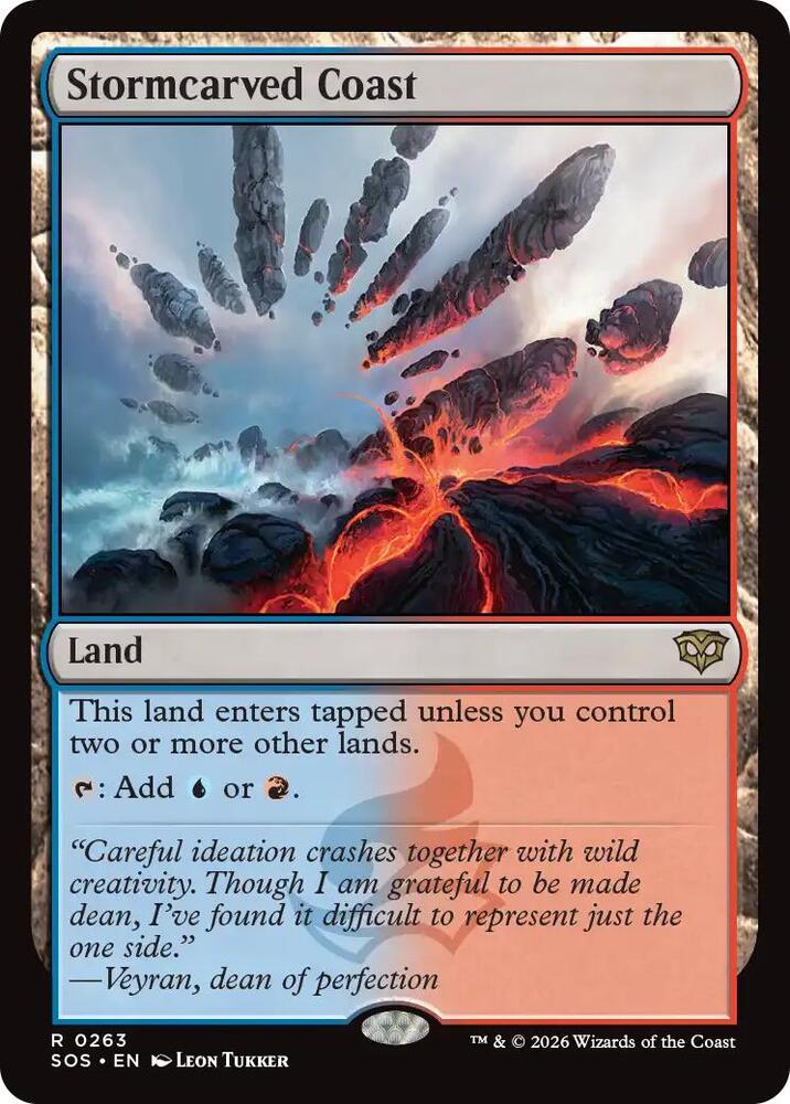Magic: The Gathering Secrets of Strixhaven Stormcarved Coast 263 R Near Mint Foil