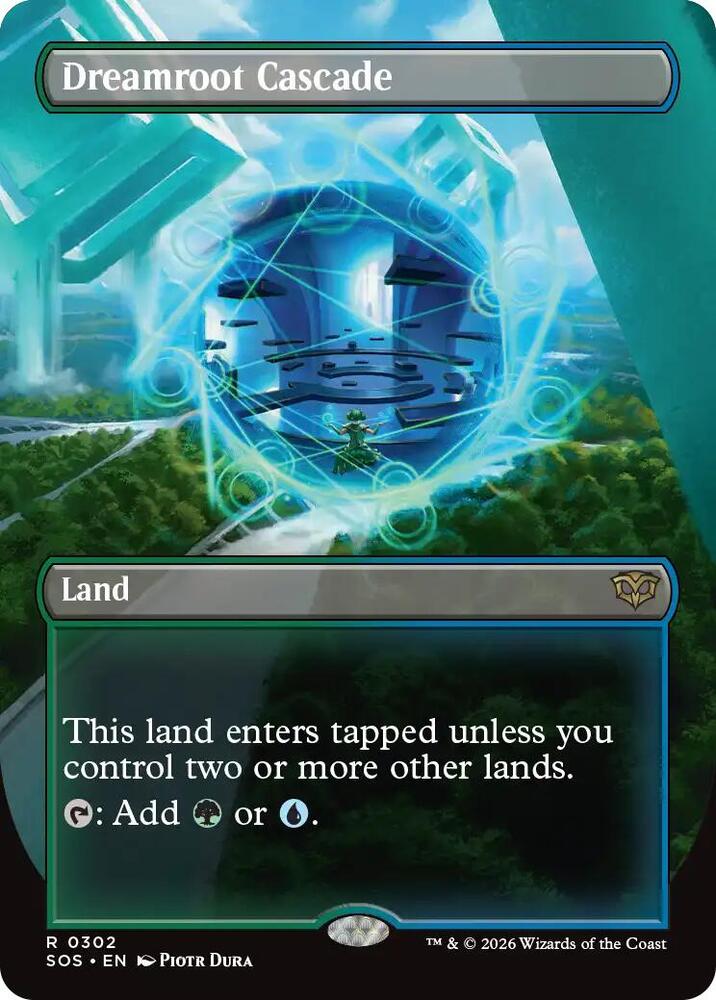 Magic: The Gathering Secrets of Strixhaven Dreamroot Cascade (Borderless) 302 R Near Mint (Italian)