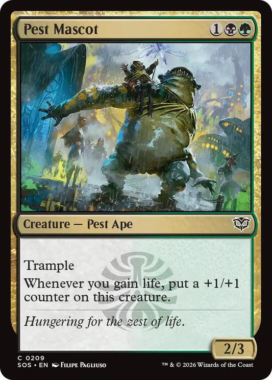 Magic: The Gathering Secrets of Strixhaven Pest Mascot 209 C Near Mint (French)