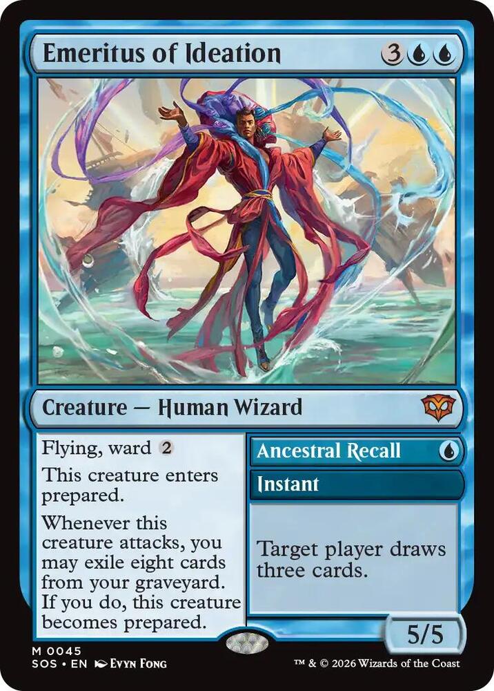 Magic: The Gathering Secrets of Strixhaven Emeritus of Ideation 45 M Near Mint (Spanish)