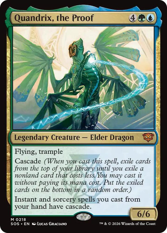 Magic: The Gathering Secrets of Strixhaven Quandrix, the Proof 218 M Near Mint Foil (Italian)
