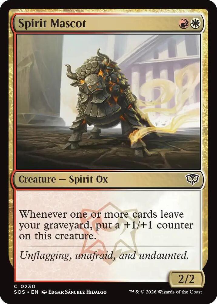 Magic: The Gathering Secrets of Strixhaven Spirit Mascot 230 C Near Mint (German)