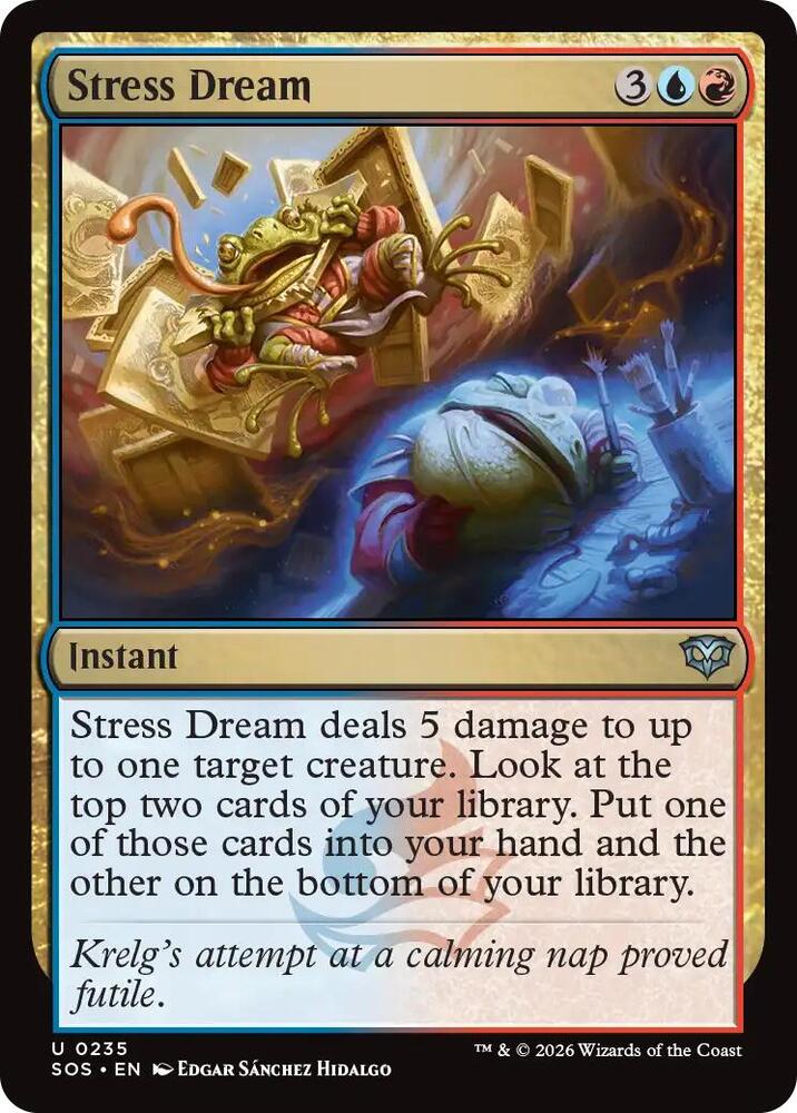Magic: The Gathering Secrets of Strixhaven Stress Dream 235 U Near Mint (German)