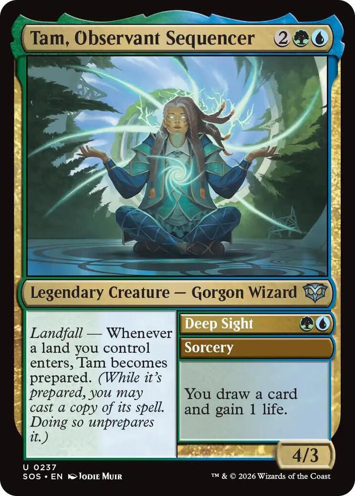 Magic: The Gathering Secrets of Strixhaven Tam, Observant Sequencer 237 U Near Mint