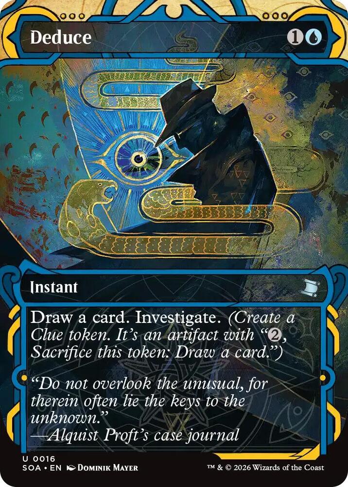 Magic: The Gathering Secrets of Strixhaven: Mystical Archive Deduce 16 U Near Mint Foil (German)