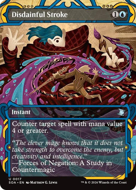 Magic: The Gathering Secrets of Strixhaven: Mystical Archive Disdainful Stroke 17 U Near Mint Foil