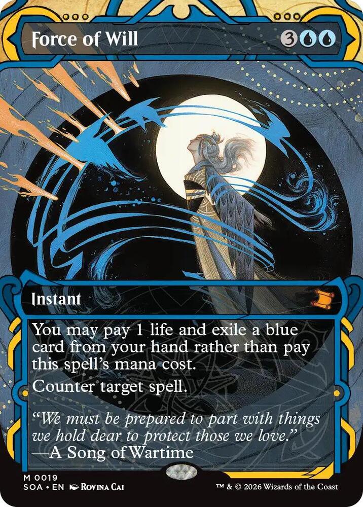 Magic: The Gathering Secrets of Strixhaven: Mystical Archive Force of Will 19 M Near Mint (Japanese)