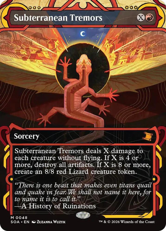 Magic: The Gathering Secrets of Strixhaven: Mystical Archive Subterranean Tremors 48 M Near Mint Foil (Japanese)
