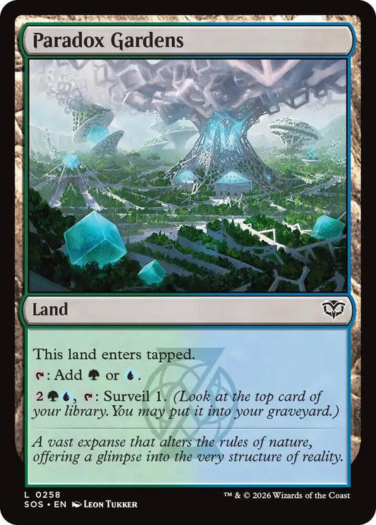 Magic: The Gathering Secrets of Strixhaven Paradox Gardens 258 L Near Mint (German)