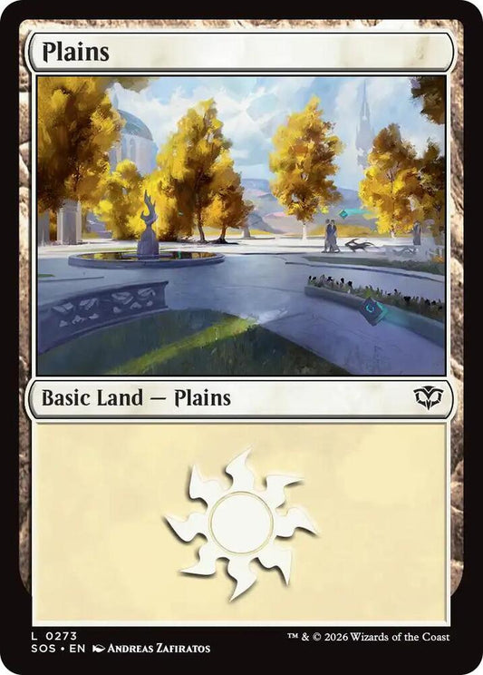 Magic: The Gathering Secrets of Strixhaven Plains (0273) 273 L Near Mint Foil (French)