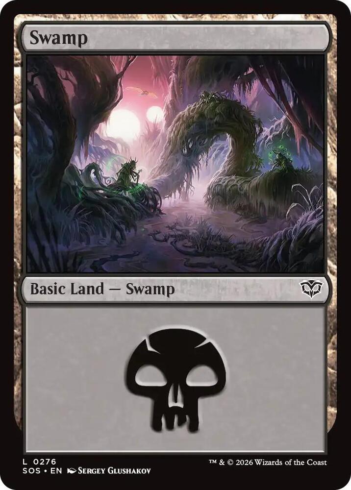 Magic: The Gathering Secrets of Strixhaven Swamp (0276) 276 L Near Mint Foil (French)